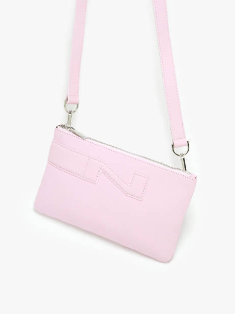 Crossbody Tas Florence Leder Nathan baume Roze n city 4 ander zicht 2